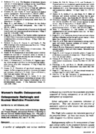 Osteoporosis radiologic and nuclear medicine procedures
