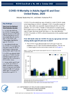 COVID19 Mortality in Adults Aged 65 and Over United States 2020