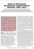 National Monkeypox Surveillance Central African Republic 20012021