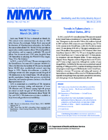 MMWR Morbidity and Mortality Weekly Report Vol 62 No 11 March 22 2013