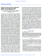 Notes From the Field Adverse Event Associated with Unintentional Exposure to the Brucella Abortus RB51 Vaccine  Oregon December 2017