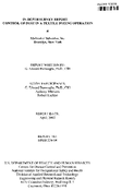 InDepth Survey Report Control of Dust in a Textile Dyeing Operation at Multicolor Industries Inc Brooklyn New York