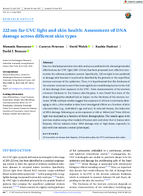 222 nm FarUVC Light and Skin Health Assessment of DNA Damage Across Different Skin Types