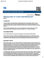 Electrocution in a Fast Food Restaurant FACE 8417