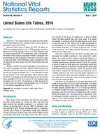 United States Life Tables 2016