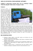 Journeyman Lineman Run Over by OffRoad Vehicle While Directing the Vehicle onto a Transport Trailer