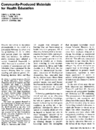 Communityproduced materials for health education