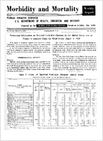 Morbidity and Mortality Weekly Report For release March 11 1960 Vol 9 No 9