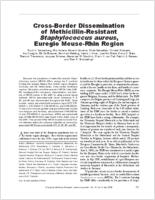 CrossBorder Dissemination of MethicillinResistant Staphylococcus aureus Euregio MeuseRhin Region