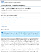 Provisional Death Counts for Coronavirus Disease COVID19 Daily Updates of Totals by Week and State 20210126