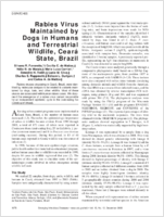 Rabies Virus Maintained by Dogs in Humans and Terrestrial Wildlife Cear State Brazil