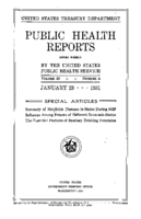 Public Health Reports  v 46 no 4  cover
