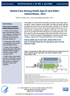 Dental Care Among Adults Age 65 and Older United States 2022