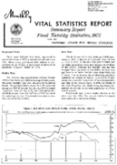 Summary report  Final natality statistics 1972