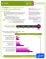 CDC National Survey Maternity Practices in Infant Nutrition and Care mPINC Iowa 2015 Report