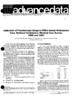 Utilization of Psychotropic Drugs in OfficeBased Ambulatory Care National Ambulatory Medical Care Survey 1980 and 1981