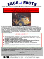 FACE Hechos Advertencia de Peligro Las Personas Que Trabajan en Equipos Mviles O Cerca de Ellos Corren Riesgo de Lesiones Graves Y Muerte