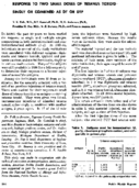 Response to two small doses of tetanus toxoid singly or combined as DT or DTP