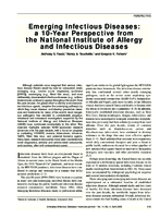 Emerging Infectious Diseases a 10Year Perspective from the National Institute of Allergy and Infectious Diseases
