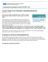 Coronavirus Disease 2019 COVID19 Cruise Ship Crew Member Disembarkations June 22 2020