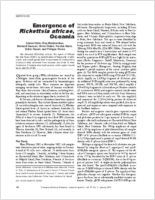 Emergence of Rickettsia africae Oceania