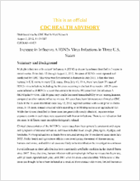 Increase in Influenza a H3N2v Virus Infections in Three US States August 3 2012 1100 EST
