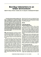Bed Bug Infestations in an Urban Environment