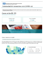 Casos de enfermedad del coronavirus COVID19 casos en los EE UU last updated on May 20 2020