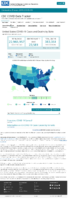 United States COVID19 cases and deaths by state reported to the CDC since January 22 2020 US COVID19 deaths reported to the CDC in the last 7 days by stateterritory January 14 2021
