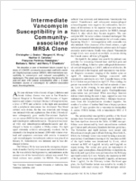 Intermediate Vancomycin Susceptibility in a Communityassociated MRSA Clone