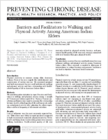 Barriers and Facilitators to Walking and Physical Activity Among American Indian Elders
