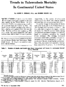 Trends in tuberculosis mortality in continental United States
