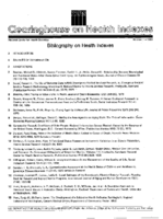 Bibliography on Health Indexes Number 1 1980