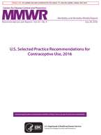 Morbidity and Mortality Weekly Report MMWR Recommendations and Reports  Vol 65  No 4 July 29 2016