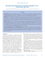 Vital Signs Newly Reported Acute and Chronic Hepatitis C Cases  United States 20092018