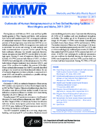 Outbreaks of Human Metapneumovirus in Two Skilled Nursing Facilities  West Virginia and Idaho 20112012