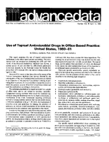 Use of Topical Antimicrobial Drugs in OfficeBased Practice United States 198081