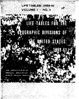 LIFE TABLES FOR THE GEOGRAPHIC DIVISIONS OF THE UNITED STATES 195961