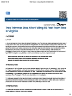 Tree Trimmer Dies After Falling 65 Feet from Tree in Virginia FACE 9130