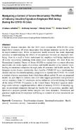Navigating a Context of Severe Uncertainty The Effect of Industry Unsafety Signals on Employee WellBeing During the COVID19 Crisis