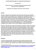 An Initial Cognitive Evaluation of a 2Step Gender Identity Measure National Center for Health Statistics