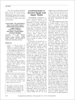 Leishmaniasis in Ancient Egypt and Upper Nubia