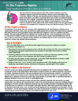 US Zika Pregnancy Registry Tribal Healthcare Providers How to Contribute July 8 2016