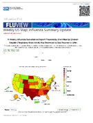 FluView Weekly US Map Influenza Summary Update