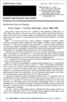 MMWR Morbidity and Mortality Weekly Report March 23 1984  Vol 33  No 11
