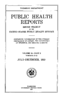 Public Health Reports  v 34 part 2 numbers 2752 JulyDecember 1919  index