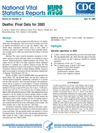 Deaths Final Data for 2003