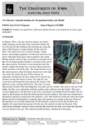 Farmer was pinned by a skidsteer loader lift arm as he leaned out to close a gate