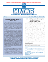 MMWR Morbidity and Mortality Weekly Report Vol 56 No 10 March 16 2007
