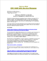NEW and UPDATED Interim CDC Guidance Documents on H1N1 Flu May 7 2009 2130 EST 930 PM EDT